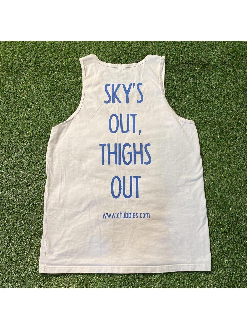 Chubbies white tank top